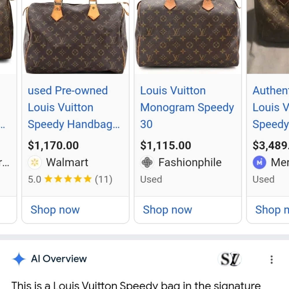 Louis Vuitton Brown Monogram Tote - Picture 2 of 2